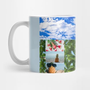 Pineapple And Palm - Tropical Mug